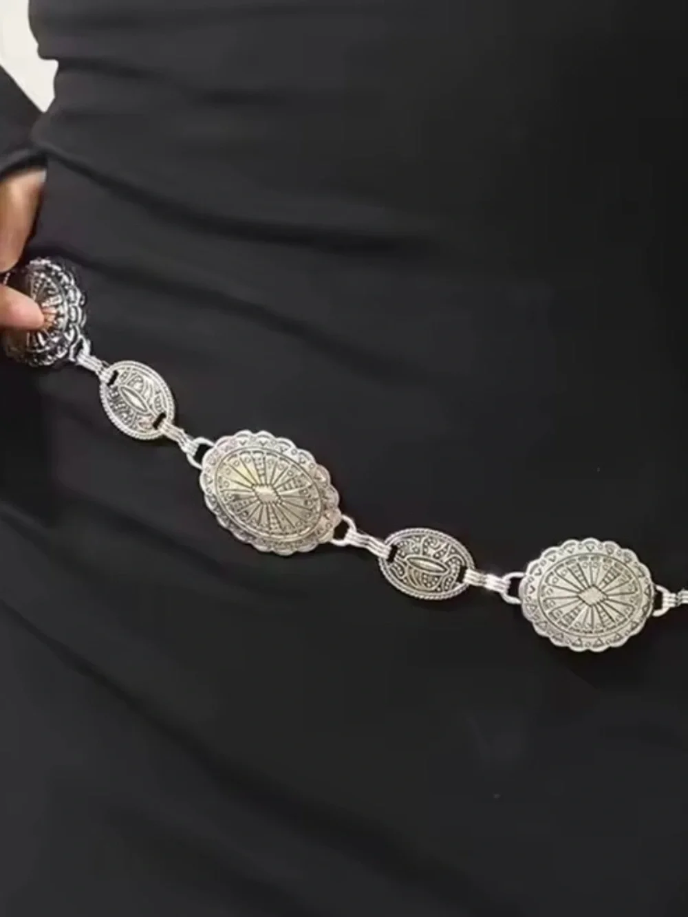 Retro boho women’s belt waist chain belt 42”